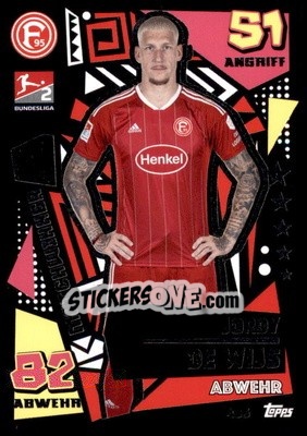 Sticker Jordy de Wijs - German Fussball Bundesliga 2022-2023. Match Attax - Topps