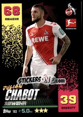 Cromo Julian Chabot - German Fussball Bundesliga 2022-2023. Match Attax - Topps
