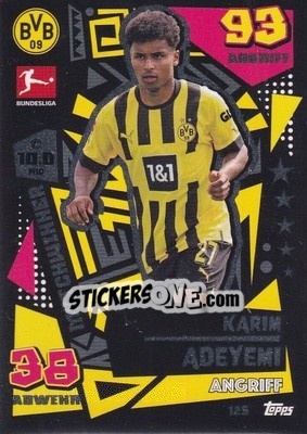 Cromo Karim Adeyemi - German Fussball Bundesliga 2022-2023. Match Attax - Topps