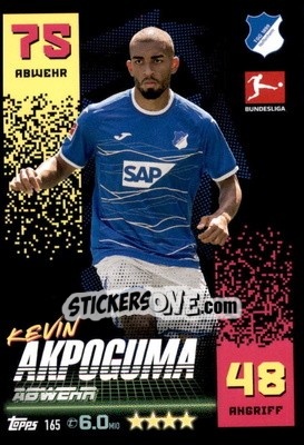 Cromo Kevin Akpoguma - German Fussball Bundesliga 2022-2023. Match Attax - Topps