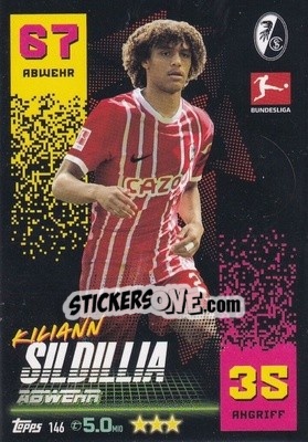 Sticker Kiliann Sildillia - German Fussball Bundesliga 2022-2023. Match Attax - Topps