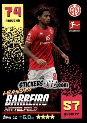 Sticker Leandro Barreiro - German Fussball Bundesliga 2022-2023. Match Attax - Topps