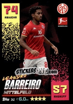 Figurina Leandro Barreiro - German Fussball Bundesliga 2022-2023. Match Attax - Topps