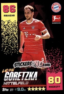 Cromo Leon Goretzka - German Fussball Bundesliga 2022-2023. Match Attax - Topps