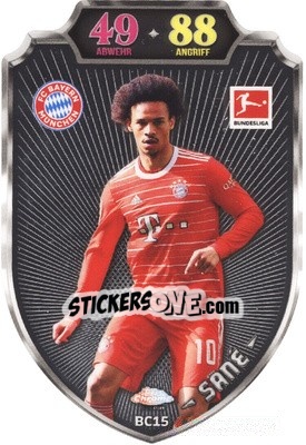 Cromo Leroy Sané - German Fussball Bundesliga 2022-2023. Match Attax - Topps