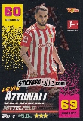 Cromo Levin Öztunali - German Fussball Bundesliga 2022-2023. Match Attax - Topps