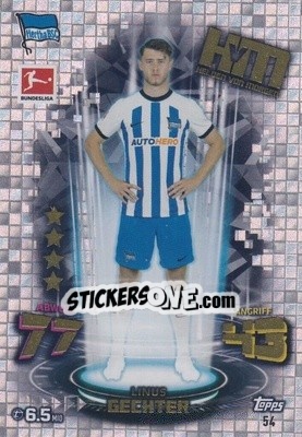 Figurina Linus Gechter - German Fussball Bundesliga 2022-2023. Match Attax - Topps