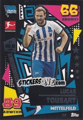 Sticker Lucas Tousart - German Fussball Bundesliga 2022-2023. Match Attax - Topps