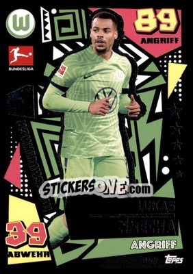 Cromo Lukas Nmecha - German Fussball Bundesliga 2022-2023. Match Attax - Topps