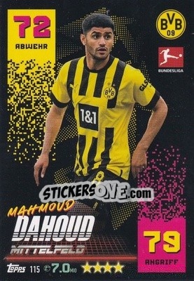 Figurina Mahmoud Dahoud - German Fussball Bundesliga 2022-2023. Match Attax - Topps