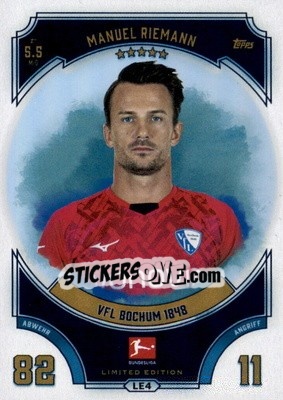 Sticker Manuel Riemann - German Fussball Bundesliga 2022-2023. Match Attax - Topps