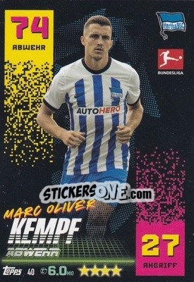 Sticker Marc Oliver Kempf - German Fussball Bundesliga 2022-2023. Match Attax - Topps