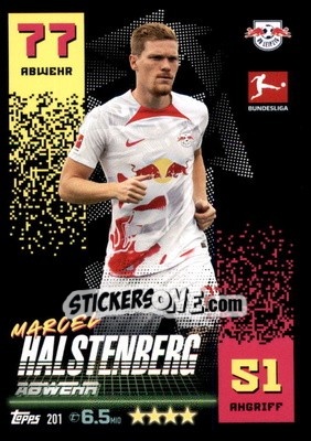 Sticker Marcel Halstenberg - German Fussball Bundesliga 2022-2023. Match Attax - Topps