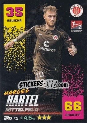 Cromo Marcel Hartel - German Fussball Bundesliga 2022-2023. Match Attax - Topps