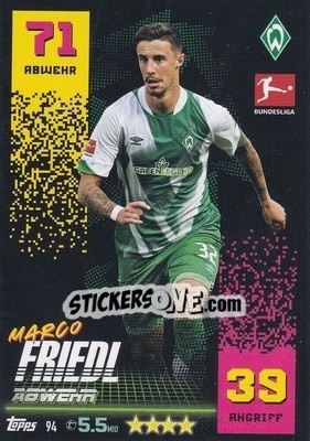 Sticker Marco Friedl - German Fussball Bundesliga 2022-2023. Match Attax - Topps