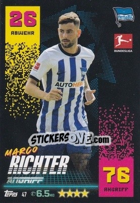 Cromo Marco Richter - German Fussball Bundesliga 2022-2023. Match Attax - Topps