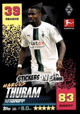 Sticker Marcus Thuram - German Fussball Bundesliga 2022-2023. Match Attax - Topps