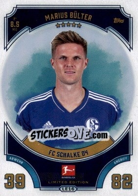 Sticker Marius Bülter - German Fussball Bundesliga 2022-2023. Match Attax - Topps