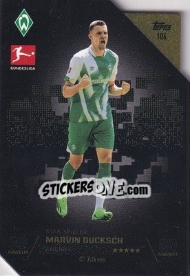 Sticker Marvin Ducksch - German Fussball Bundesliga 2022-2023. Match Attax - Topps