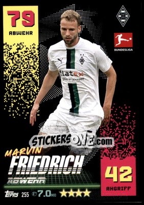 Sticker Marvin Friedrich - German Fussball Bundesliga 2022-2023. Match Attax - Topps