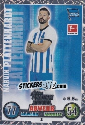 Sticker Marvin Plattenhardt - German Fussball Bundesliga 2022-2023. Match Attax - Topps