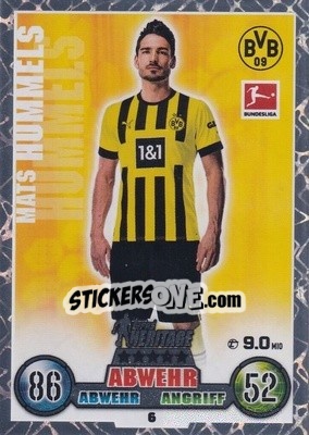 Sticker Mats Hummels - German Fussball Bundesliga 2022-2023. Match Attax - Topps