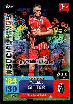 Sticker Matthias Ginter - German Fussball Bundesliga 2022-2023. Match Attax - Topps