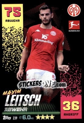 Sticker Maxim Leitsch - German Fussball Bundesliga 2022-2023. Match Attax - Topps
