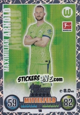 Sticker Maximilian Arnold - German Fussball Bundesliga 2022-2023. Match Attax - Topps