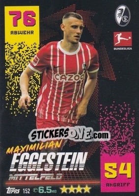 Sticker Maximilian Eggestein - German Fussball Bundesliga 2022-2023. Match Attax - Topps