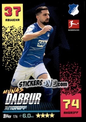 Figurina Munas Dabbur - German Fussball Bundesliga 2022-2023. Match Attax - Topps