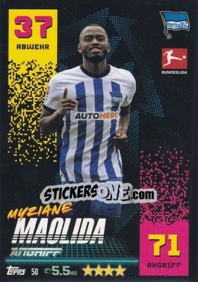 Sticker Myziane Maolida - German Fussball Bundesliga 2022-2023. Match Attax - Topps
