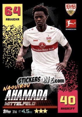 Cromo Naouirou Ahamada - German Fussball Bundesliga 2022-2023. Match Attax - Topps