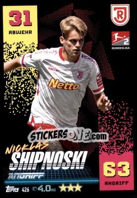 Sticker Nicklas Shipnoski - German Fussball Bundesliga 2022-2023. Match Attax - Topps