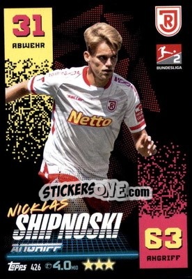 Figurina Nicklas Shipnoski - German Fussball Bundesliga 2022-2023. Match Attax - Topps