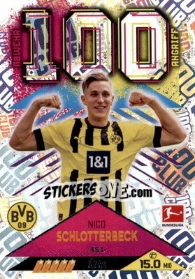 Figurina Nico Schlotterbeck - German Fussball Bundesliga 2022-2023. Match Attax - Topps