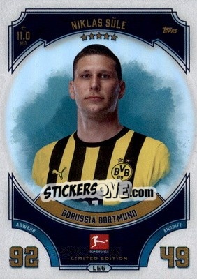 Figurina Niklas Süle - German Fussball Bundesliga 2022-2023. Match Attax - Topps