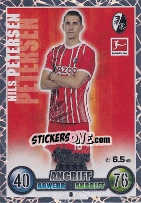Sticker Nils Petersen - German Fussball Bundesliga 2022-2023. Match Attax - Topps