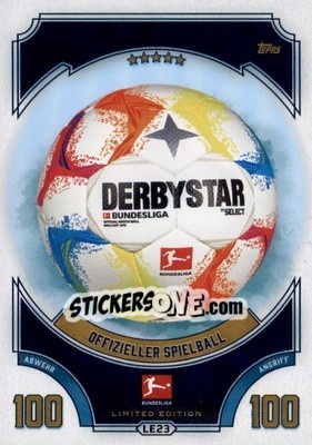 Sticker Offizieller Spielball - German Fussball Bundesliga 2022-2023. Match Attax - Topps