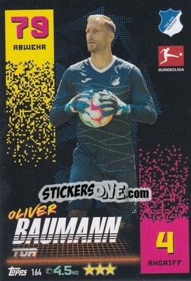 Cromo Oliver Baumann - German Fussball Bundesliga 2022-2023. Match Attax - Topps