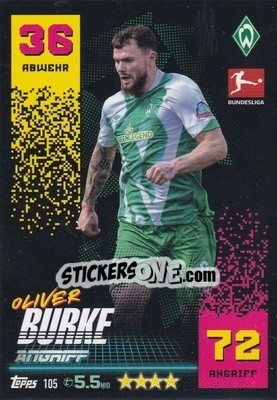 Cromo Oliver Burke - German Fussball Bundesliga 2022-2023. Match Attax - Topps