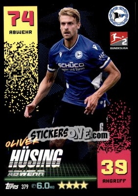 Figurina Oliver Hüsing - German Fussball Bundesliga 2022-2023. Match Attax - Topps