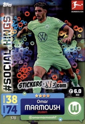 Sticker Omar Marmoush - German Fussball Bundesliga 2022-2023. Match Attax - Topps