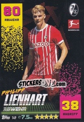 Sticker Philipp Lienhart - German Fussball Bundesliga 2022-2023. Match Attax - Topps
