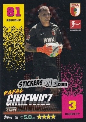 Sticker Rafał Gikiewicz - German Fussball Bundesliga 2022-2023. Match Attax - Topps