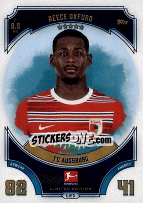 Figurina Reece Oxford - German Fussball Bundesliga 2022-2023. Match Attax - Topps