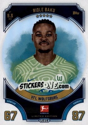 Sticker Ridle Baku - German Fussball Bundesliga 2022-2023. Match Attax - Topps