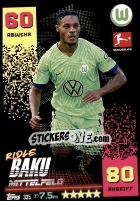 Sticker Ridle Baku - German Fussball Bundesliga 2022-2023. Match Attax - Topps