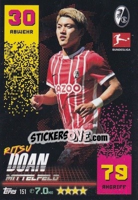 Figurina Ritsu Doan - German Fussball Bundesliga 2022-2023. Match Attax - Topps