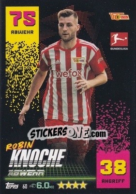 Sticker Robin Knoche - German Fussball Bundesliga 2022-2023. Match Attax - Topps